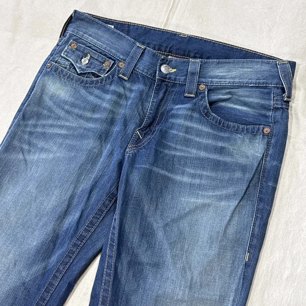 True Religion Men's Vintage Billy Jeans Size 34W 29L Denim Made In USA